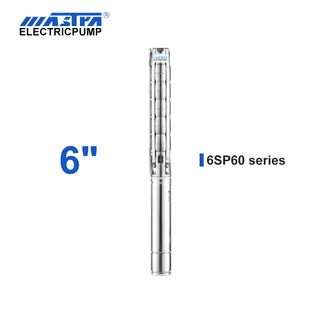 60Hz Mastra 6 inch stainless steel submersible pump - 6SP series 60 m³/h rated flow ac water pump motor