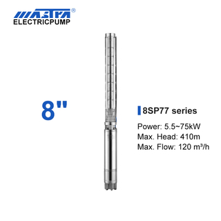 Mastra 8 inch stainless steel submersible pump - 8SP series 77 m³/h rated flow solar water pump system in usa