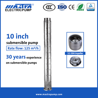 Mastra 10 inch full stainless steel submersible water transfer pump 10SP125 submersible pump for fountain