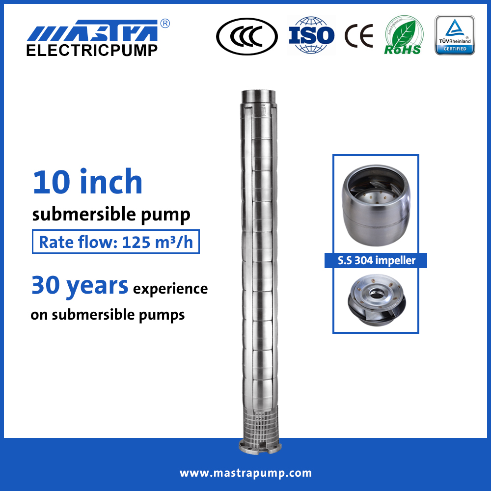 Mastra 10 inch all stainless steel agricultural water pump 10SP submersible water pump for fountain