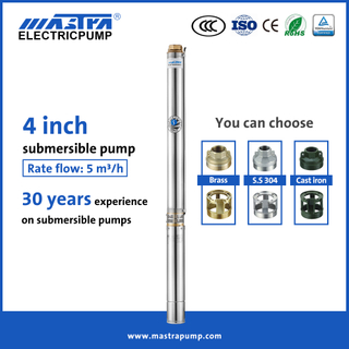 Mastra 4 inch 380V high head deep well submersible pump R95-BF submersible pump for fountain