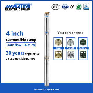 Mastra 4 inch submersible well pump supplies R95-DG submersible pumps for wells