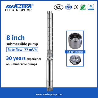 Mastra 8 inch full stainless steel submersible water transfer pump 8SP77-17 electric Submersible Pump