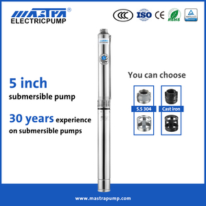 Mastra 5 inch stainless steel Submersible borehole water Pump R125 submersible pump company