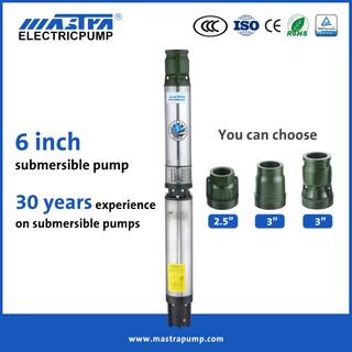 Mastra 6 inch ac Solar water pump manufacturers R150-ES submersible irrigation pump