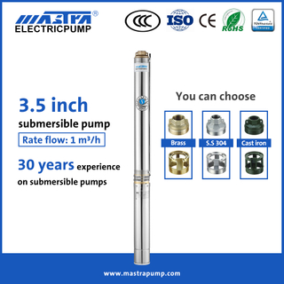 Mastra 3.5 inch submersible borehole pump R85-QX 1 2 hp submersible well pump 2 wire