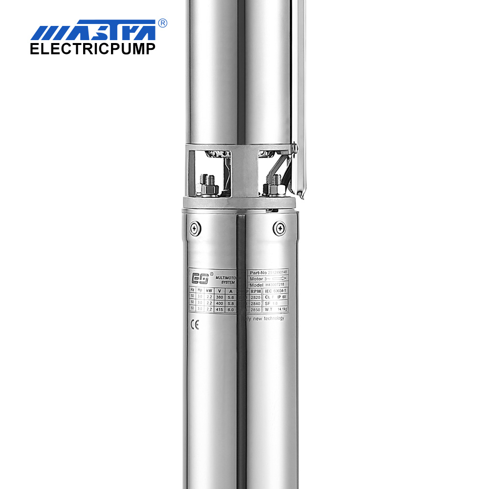 Mastra 4 inch submersible pump - R95-ST series 2 m³/h rated flow electric submersible water pump