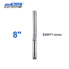 60Hz Mastra 8 inch stainless steel submersible pump - 8SP series 77 m³/h rated flow deep well jet pump double pipe