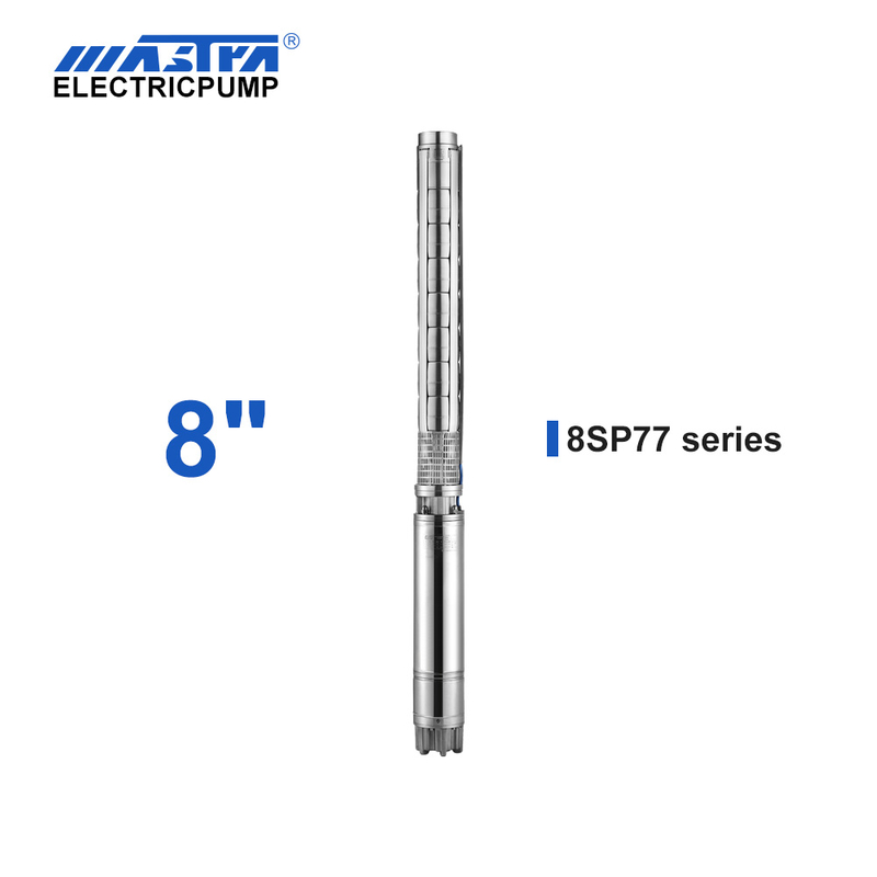 60Hz Mastra 8 inch stainless steel submersible pump - 8SP series 77 m³/h rated flow 110v water pump