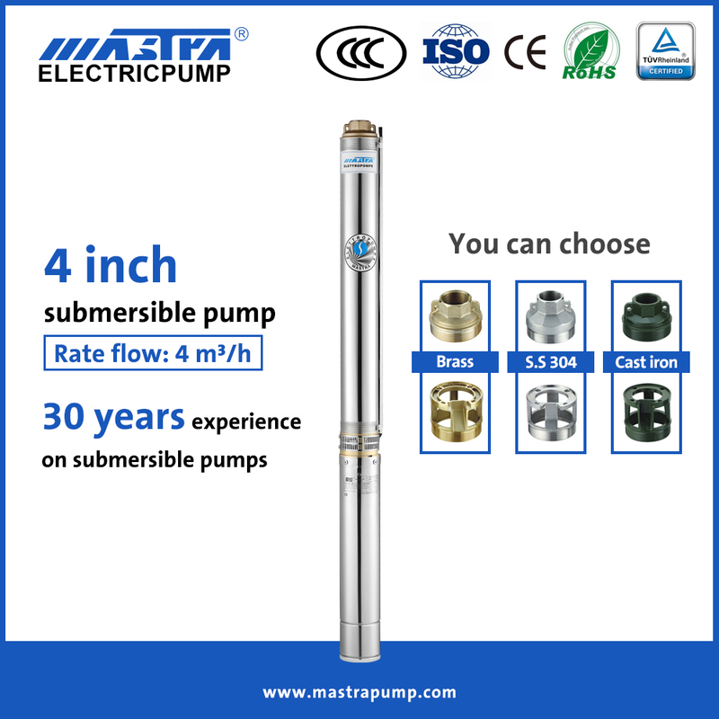 Mastra 4 inch 1 2 hp submersible well pump 2 wire R95-VC submersible water pump 1 hp