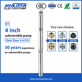 Mastra 4 inch high flow submersible water pump R95-DT4 5 horsepower submersible water pump