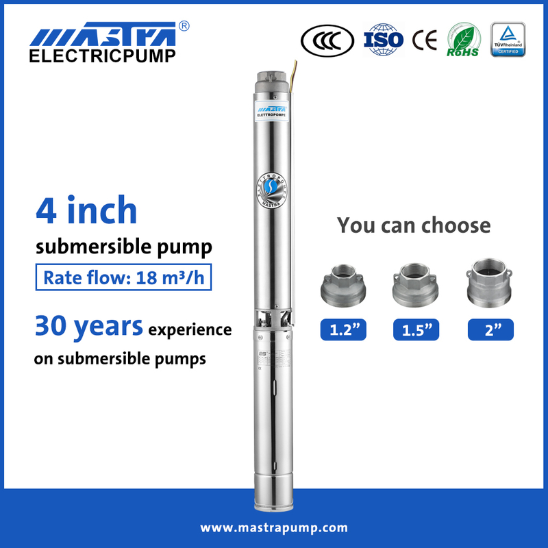 Mastra 4 inch ac submersible pump R95-ST borehole pump Solar pumping system