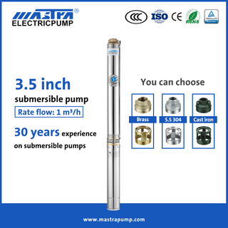 Mastra 3.5 inch ac submersible borehole water pump R85-QX Solar water pump company