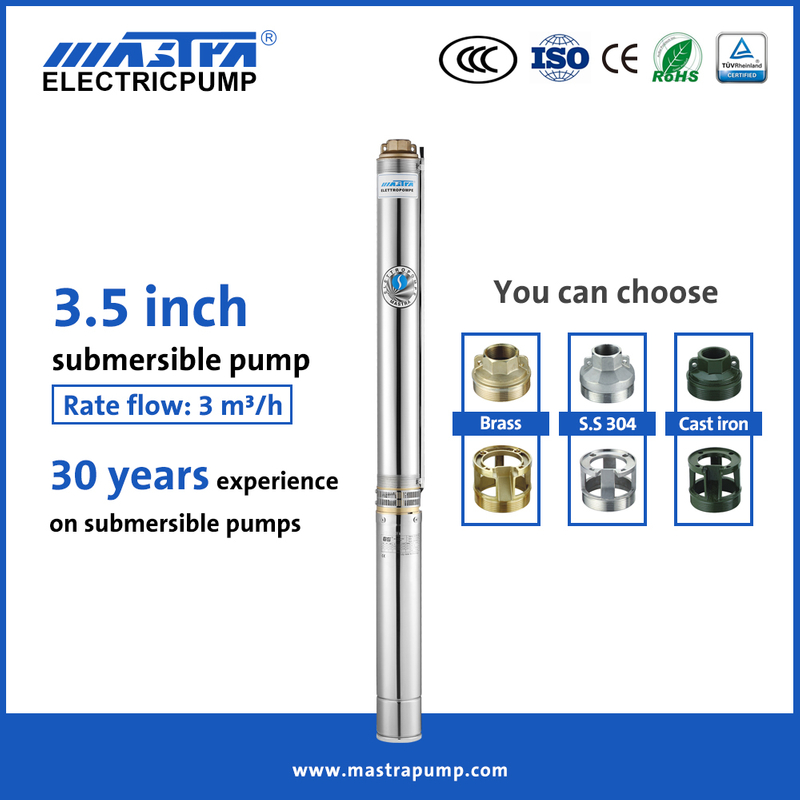 Mastra 3.5 inch deep well water pump R85-QA submersible irrigation water pump