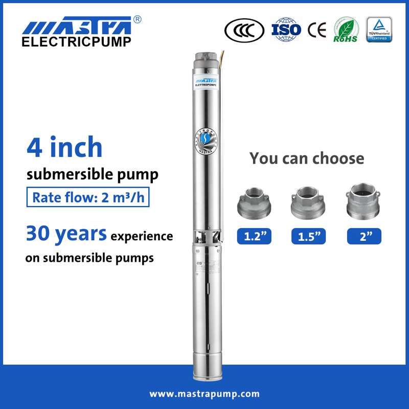 Mastra 4 inch stainless steel submersible water pump R95-ST submersible water transfer pump