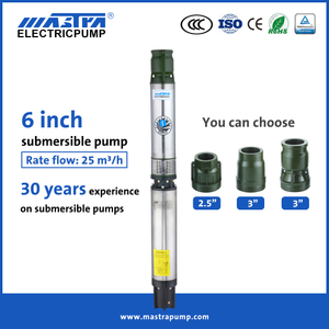 Mastra 6 inch 10 hp 3 phase submersible pump R150-FS 15 hp submersible well pump