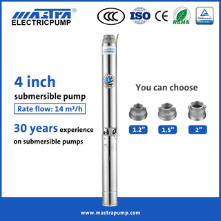 Mastra 4 inch deep well submersible water pumps R95-ST submersible irrigation water pump
