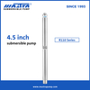 MASTRA 4.5 ນິ້ວ 316L ຕ້ານການ corrosion ເຕັມສະແຕນເລດນ້ໍາ submersible pump R110 Mine deep well submersible pump