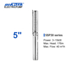 Mastra 5 inch stainless steel submersible pump - 5SP series 30 m³/h rated flow solar pump system