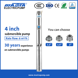 Mastra 4 inch 2 wire 230v submersible well pump R95-ST6 2 wire 230v submersible well pump