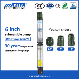 Mastra 6 inch AC submersible fountain pump R150-BS 12 hp submersible pump price
