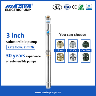 Mastra 3 inch Submersible well water Pump R75-T2 submersible pump company