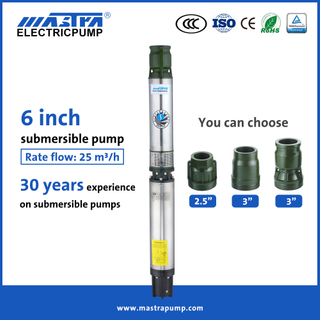 Mastra 6 inch submersible borehole pump manufacturers R150-FS AC solar submersible water pump