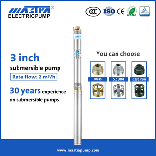 Mastra 3 inch submersible solar water pump R75-T2 submersible small water pump