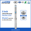 Mastra 3 inch full stainless steel 1 2 hp submersible well pump 3 wire 3SP1-15 electric submersible pump