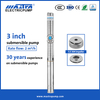 Mastra 3 inch all stainless steel 1 hp submersible well pump price 3SP2-24 electric submersible pump