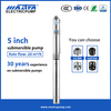 Mastra 5 inch 3/4 hp 2 wire submersible well pump R125-20 well submersible pumps