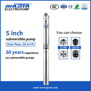 Mastra 5 inch stainless steel Solar pumping system R125 submersible pump 4hp