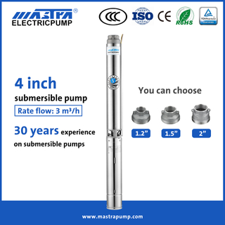 Mastra 4 inch 380V deep well submersible water pump price R95-ST submersible irrigation water pump