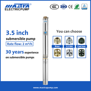 Mastra 3.5 inch 240 volt submersible water pump R85-QS 2.5 hp submersible pump
