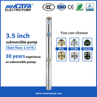Mastra 3.5 inch best 1/2 hp submersible well pump R85-QX 1hp submersible well pump