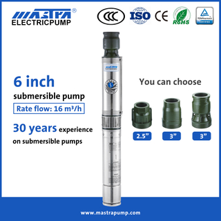 Mastra 6 inch submersible electric water pump R150-CS submersible deep well water pump solar