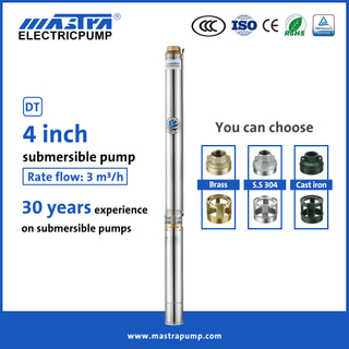 Mastra 4 inch China manufacturer of submersible well pump R95-DT Submersible Solar water pump