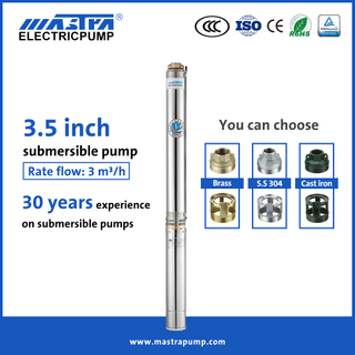 Mastra 3.5 inch deep well submersible pump R85-QA stainless steel small submersible water pump