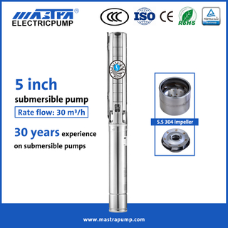 Mastra 5 inch all stainless steel borewell submersible pump price 5SP30-08 electric submersible pump