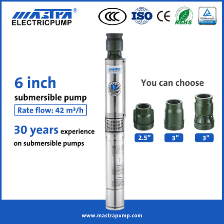 Mastra 6 inch ac solar deep well pump R150-GS deep well solar water pump