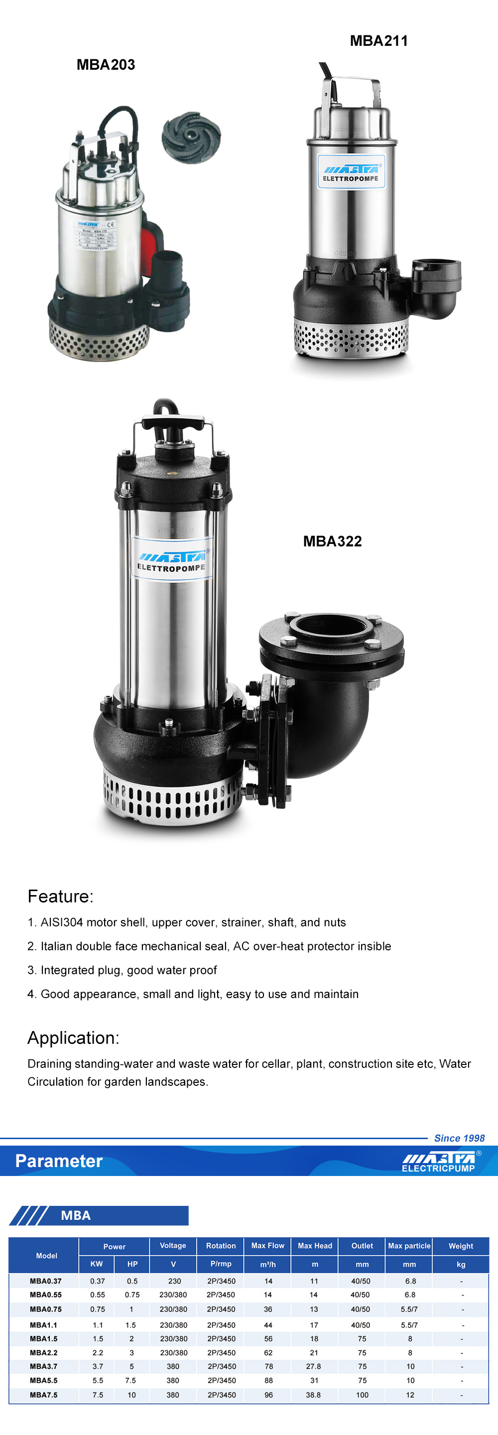 vega submersible pump