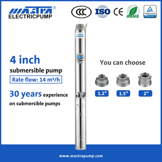 Mastra 4 inch deep well submersible pump 2hp R95-ST14 grundfos submersible pumps catalogue