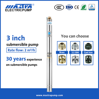 Mastra 3 inch Submersible well Pump R75-T2 submersible irrigation pump