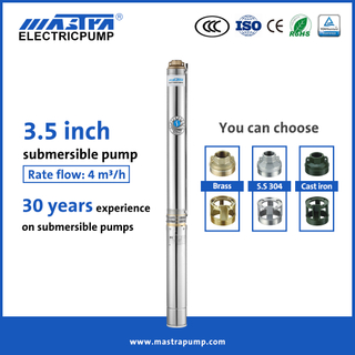 Mastra 3.5 inch stainless steel deep well submersible pump R85-QC 380V submersible pump dealers