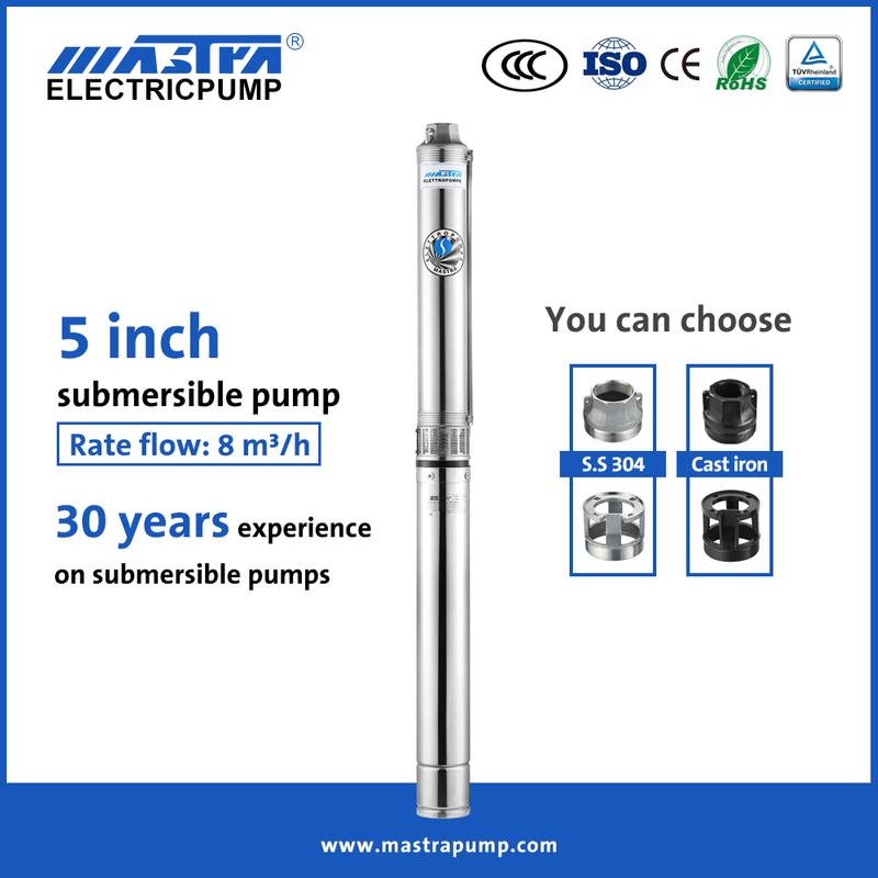 Mastra 5 inch stainless steel Submersible borehole water Pump R125 franklin submersible pump