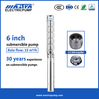 Mastra 6 inch stainless steel 15hp submersible pump price list 6SP submersible water pump near me