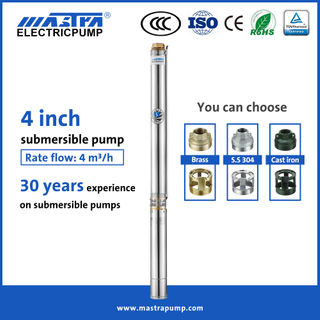 Mastra 4 inch clean water submersible pump R95-VC submersible water pump price list