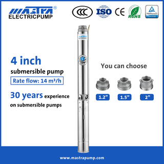 Mastra 4 inch submersible pump for 300 feet borewell price R95-ST14-10 electric submersible pump