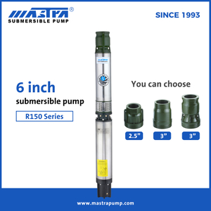 MASTRA 6 inch Stainless Steel submersible pump manufacturer R150 Series Deep Well Submersible Pump