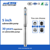 MASTRA 5 inch Submersble Well Pump Supplier R125 Series Stainless Steel Submersible deep Well Pump
